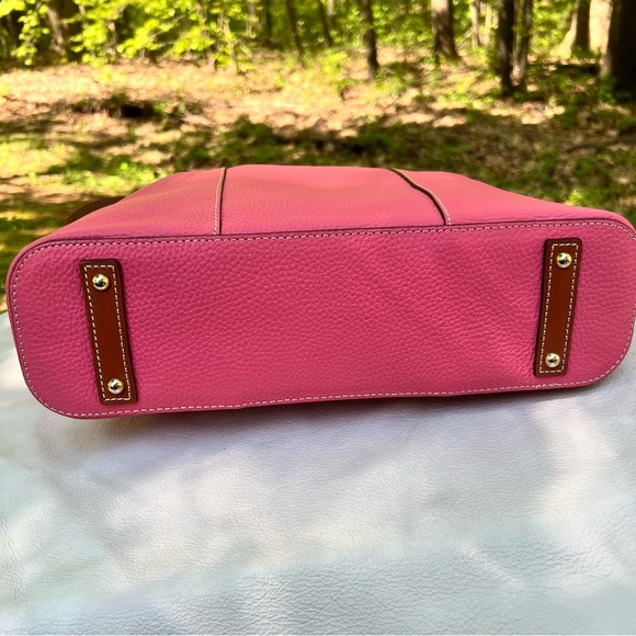 Dooney & Bourke Pebble Leather Lexington Shopper Bubble Gum Pink NWT - Picture 10 of 10